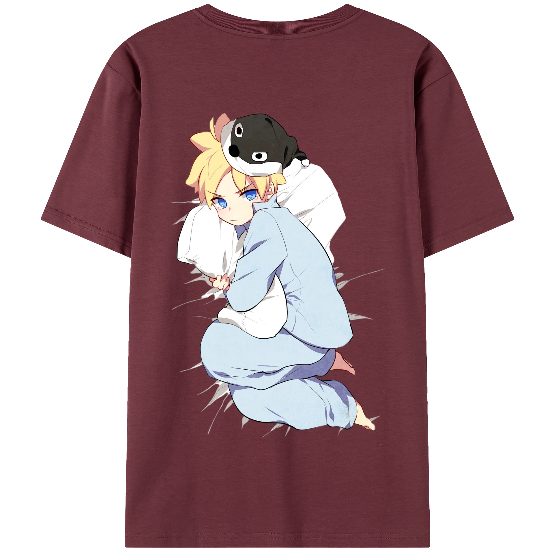 （画像用） NARUTO -ナルト- うずまき ナルト Uzumaki Naruto 綿100％半袖Tシャツ（背面プリント）